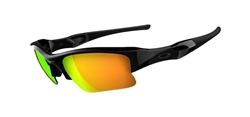 Oakley FLAK JACKET XLJ Black/Fire Iridium