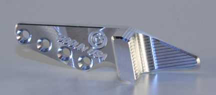 GoGun Racer's Cut Gas Pedal Machined Finish