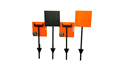 Gunfighter Targets Quick Flip 8x8 set of 4