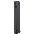 Glock Magazine 9mm Model 17/34, 33rd Orange Follower