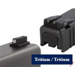 Dawson Precision Glock 42 Fixed Carry Sight Set Tritium Rear & Tritium Front