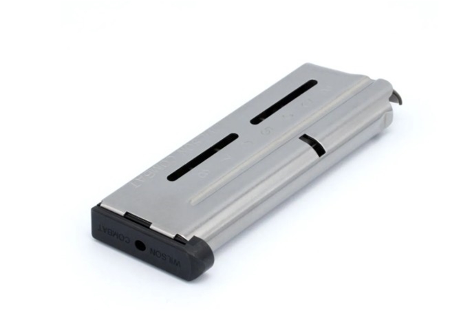 Wilson 1911 Elite Tactical Magazine, .38 Super, Full-Size, 8 Round, LO-PROFILE STEEL BASE PAD